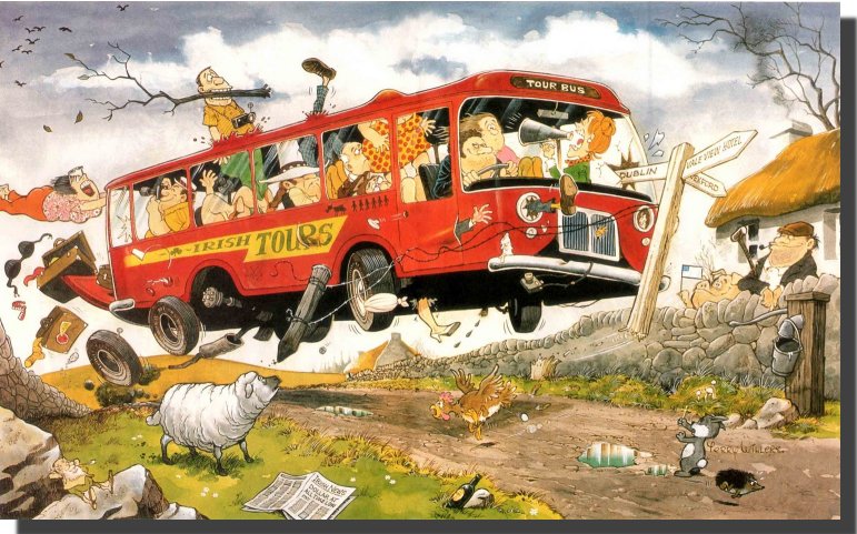 Irish tour bus by Terry Willers